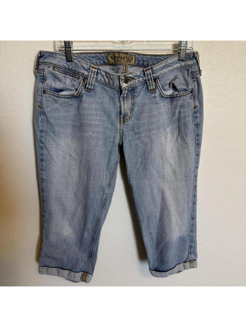 Y2K Vintage Style Low Rise Capri Jeans, Size 13